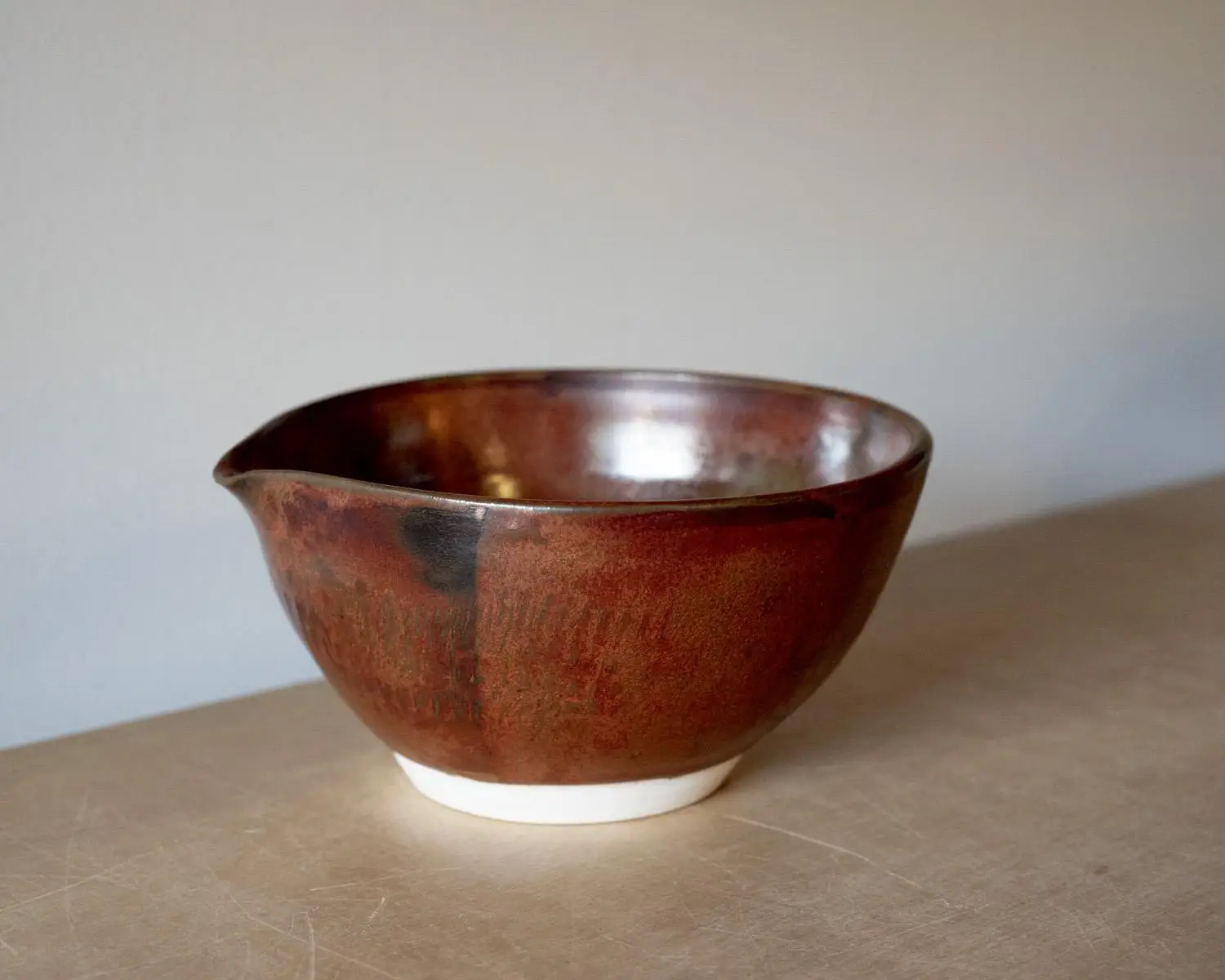 Iron Oxide Lipped Bowl