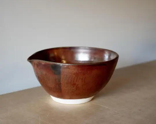 Iron Oxide Lipped Bowl